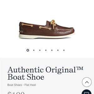 Sperry Brown Leather Authentic Original Boat Shoe